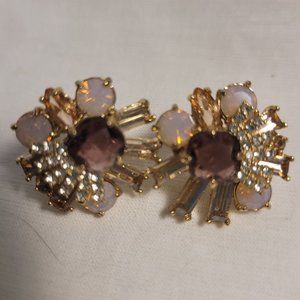 Multi Pink Clip-On Earrings